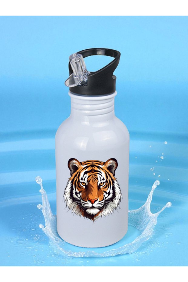 Charismatic Tiger Water Bottle 600 ml - Children's Water Bottle, Children's Water Bottle