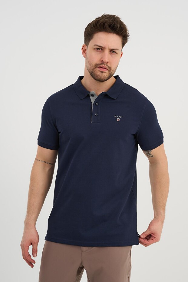 Men's Polo Neck Button Detailed T-Shirt (2201-110)