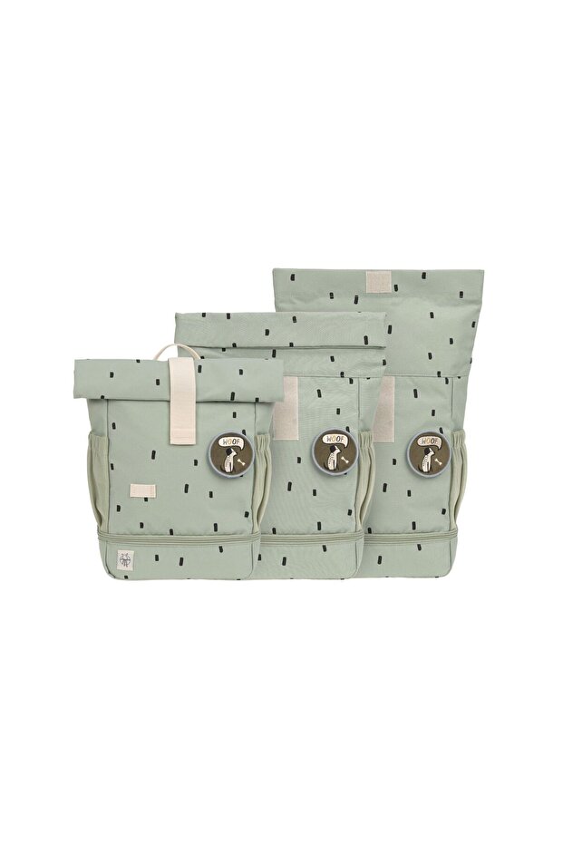 Rucsac mini Rolltop Happy Prints Light Olive - 6