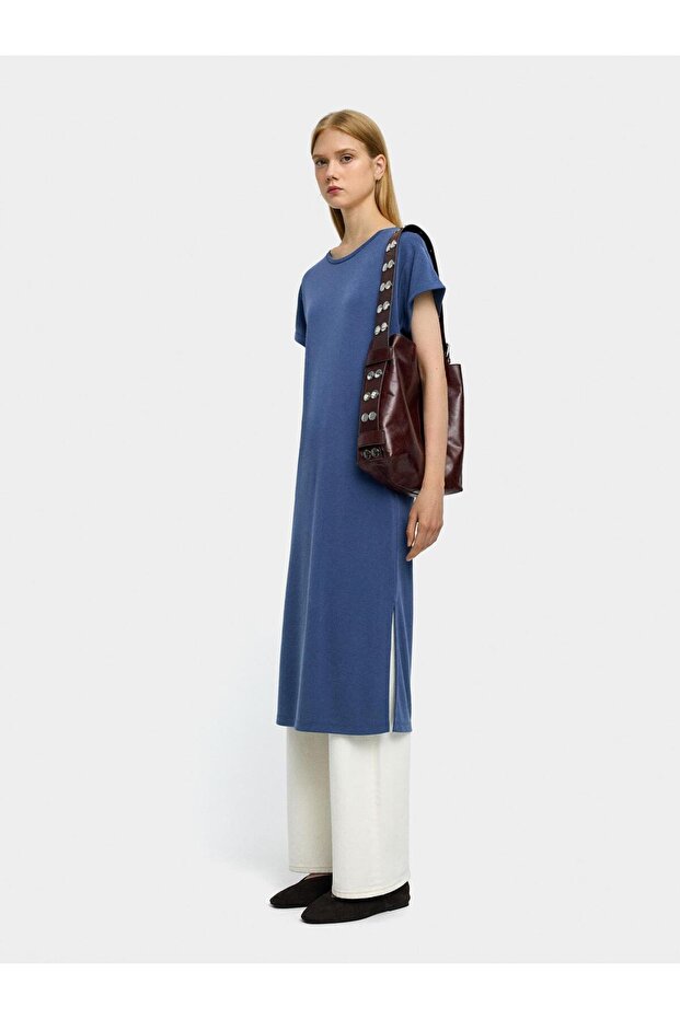 Düz Midi Elbise - 1