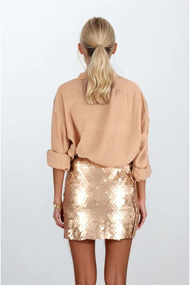 Bej Basic Gömlek - 3