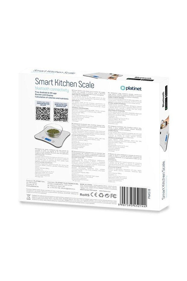 Smart kitchen scale with Bluetooth connection - - 2