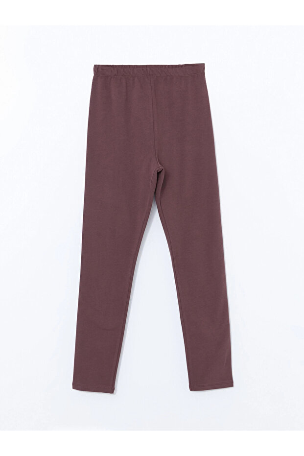 Lcw Kids Plum Elastic Waist Basic Girl's Leggings