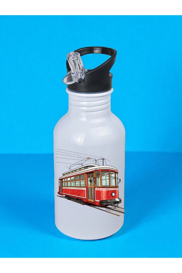 Tramcar Printed Water Bottle 600 ml - Girl's Water Bottle, Girl's Water Bottles