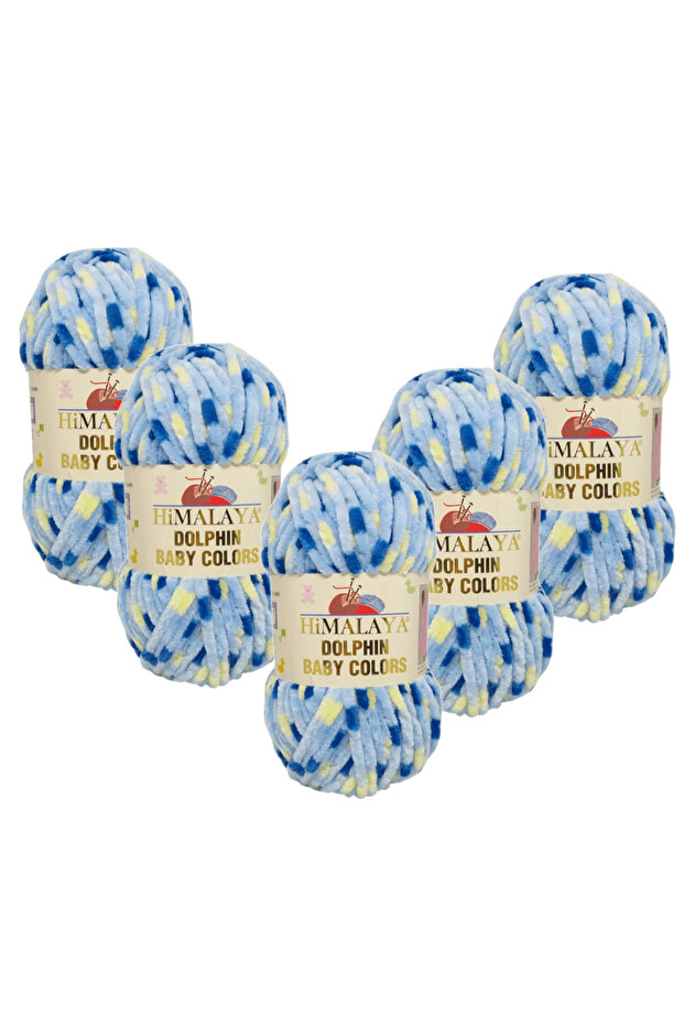 Dolphin Baby Colors Velvet Thread 5 Pack - 80403 - 100 Gr. 120 Meters.