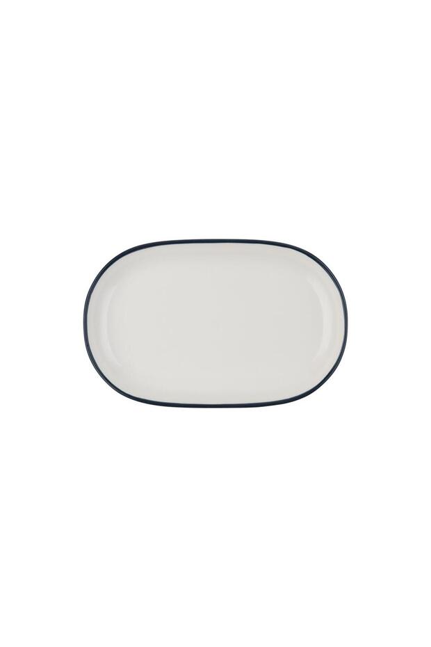 Id Fine Modest Navy 28 cm Oval Boat Plate Set of 6
