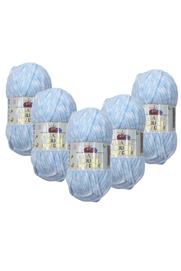 Dolphin Baby Colors Velvet Thread 5 Pack - 80425 - 100 Gr. 120 Meters.
