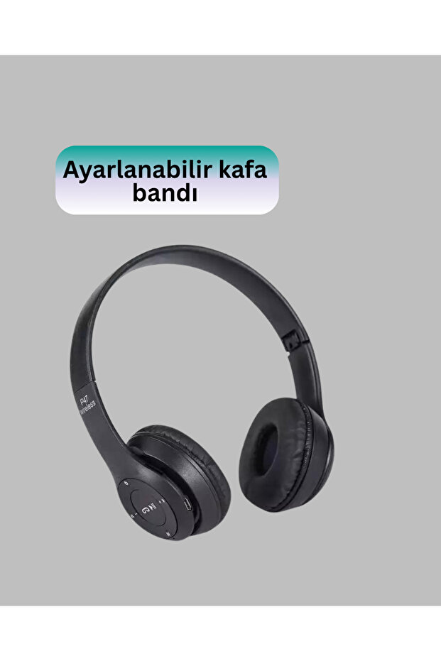 Stereo Bluetooth Headset with Wired & Wireless Use Options - 3