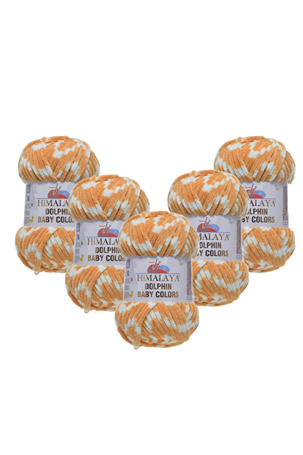 Dolphin Baby Colors Velvet Thread 5 Pack - 80433 - 100 Gr. 120 Meters.