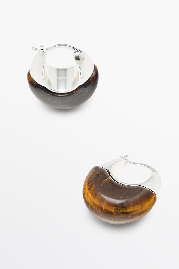 Doğal taş küpe - 4