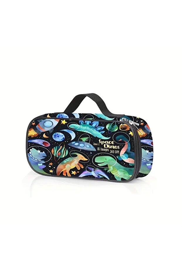 Dinosaur Design Large Capacity Pencil Case Pen Holder(Accessories Not Included)