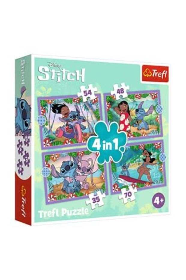 Puzzle Lilo și Stitch 4 în 1 -