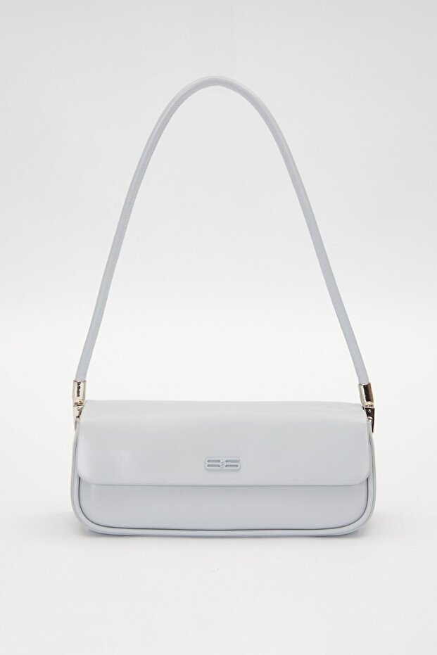 Gray Long Strap Shoulder Bag - 1