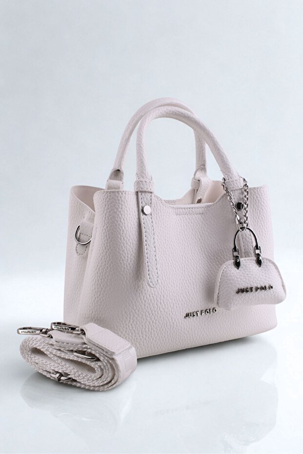 New Season Original Just Polo Everyday-Use Women's Shoulder Bag with 4 Compartments and Wide Strap