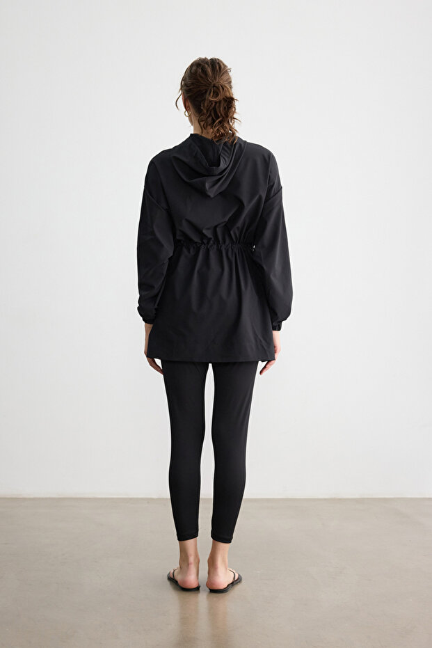 SİYAH KAPÜŞONLU MAYO - 7