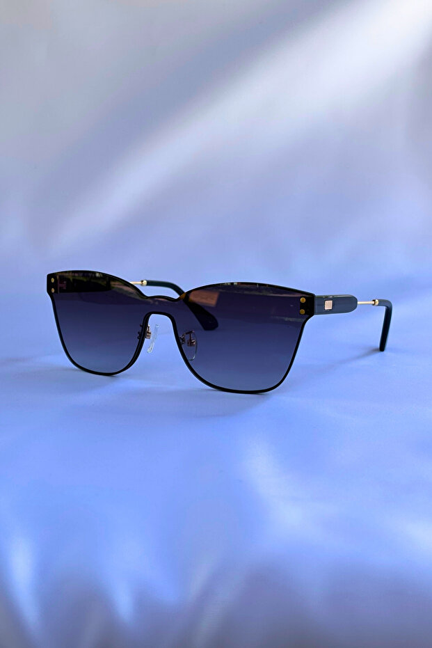 Gradient Rectangle Unisex Sunglasses with Uv400 Protection