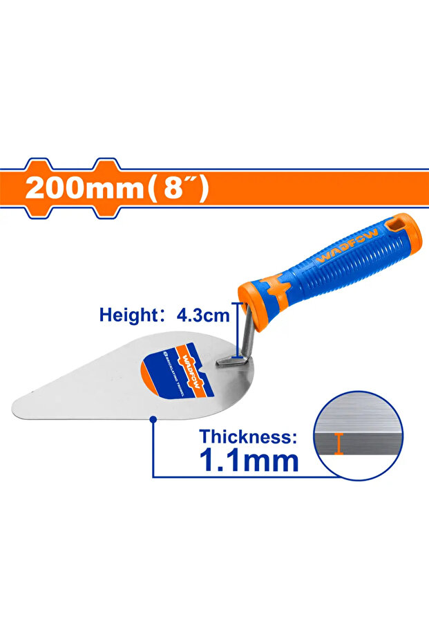 Rubber Hand Ruler 8" / 200 mm — WBT8308