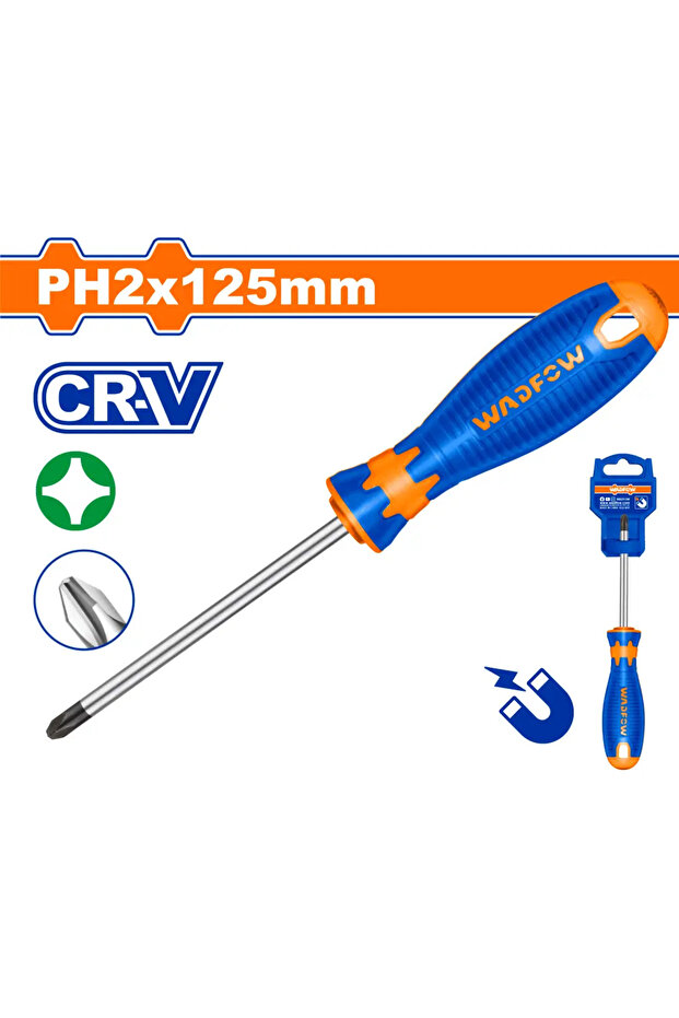مفك يد ربل مربع PH2 × 125مم (5") – WSD2225
