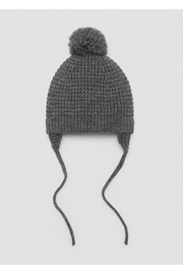 Ponponlu triko şapka - 2