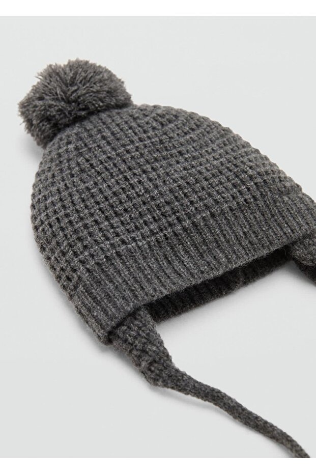 Ponponlu triko şapka - 1