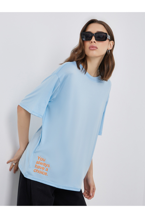Slogan Print Regular Fit T-Shirt