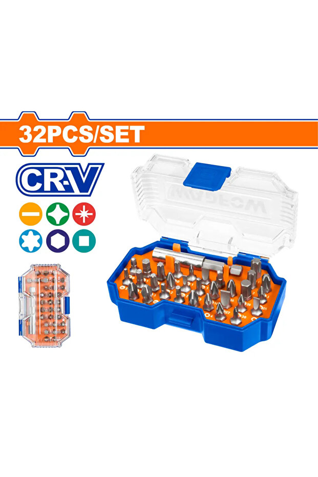 طقم رؤوس مفك CRV متنوعة 25 مم – WBS3B32
