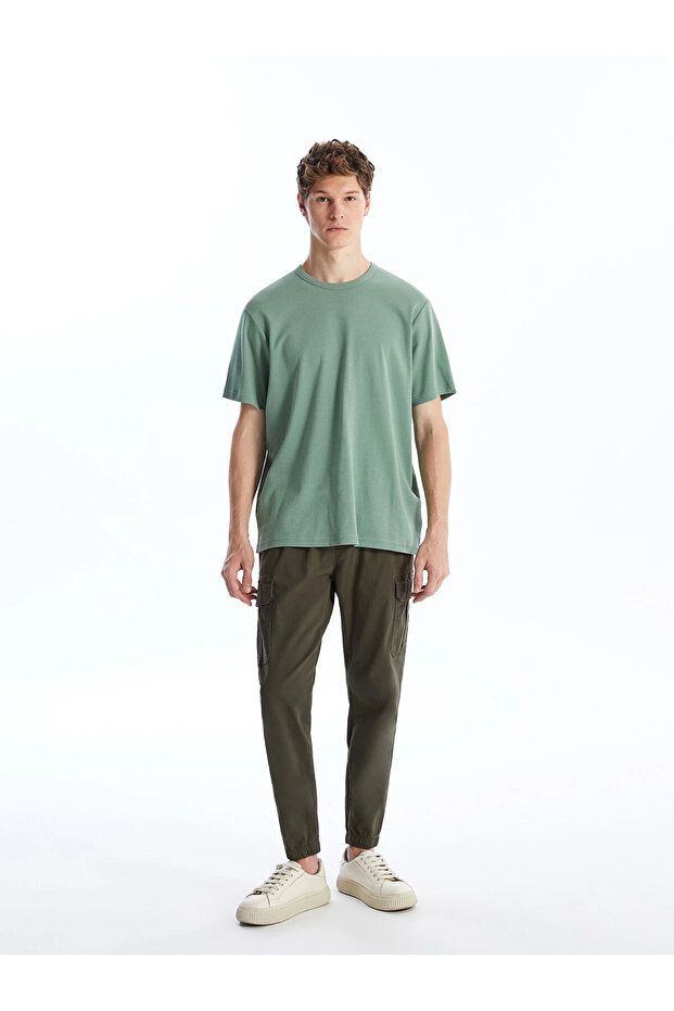 Xside Khaki Standard Fit Gabardine Men's Cargo Pants