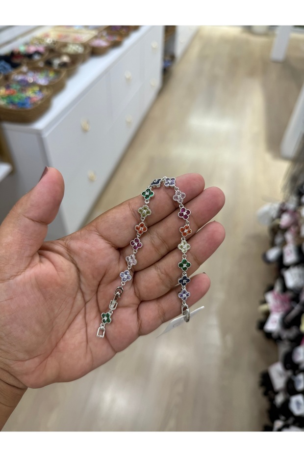 Taşlı Yonca Bileklik - 3