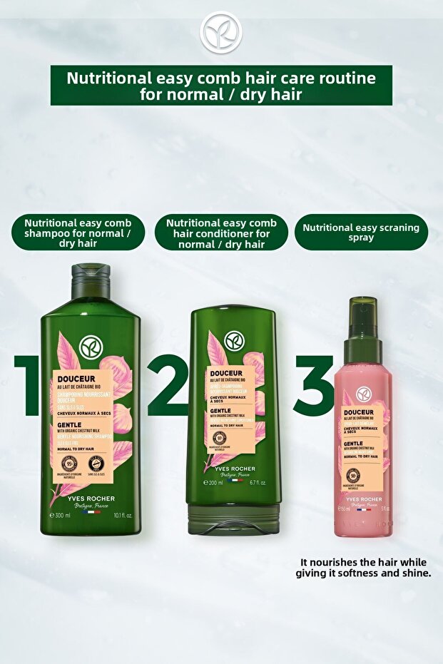 Salt-Free and Vegan Shampoo with Easy Combing and Nourishing Features - 300 ml - 6