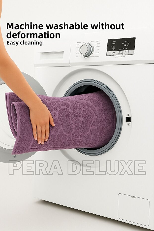 Flower Patterned Bath Mat - 7