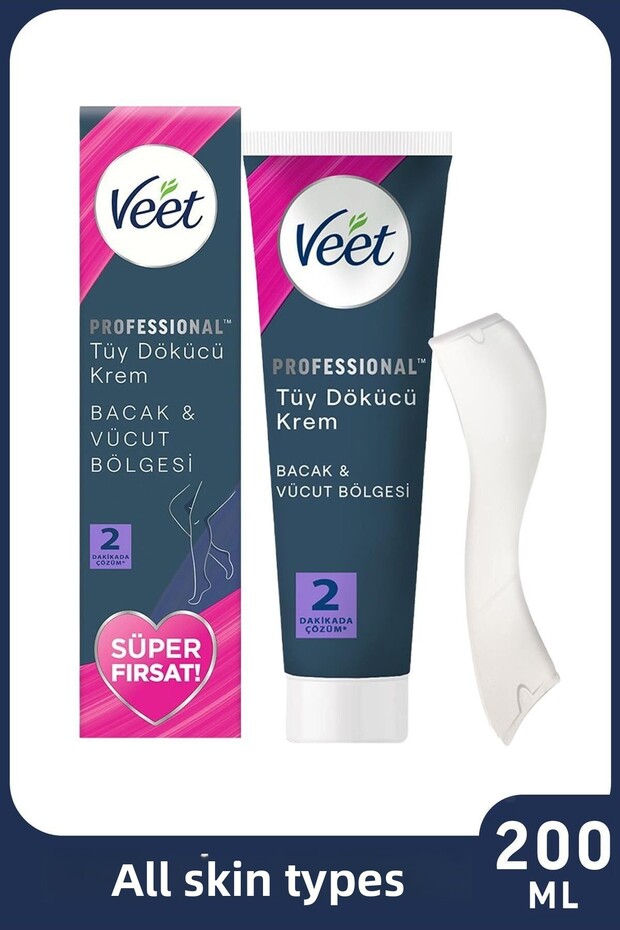 Professional Depilatory Cream for All Skin Types 200 ml