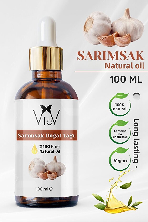 Garlic Cold Pressed and Natural Herbal Garlic Essential Oil 100ml