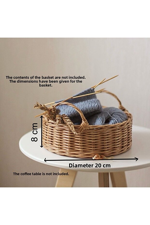 Wicker Basket, Decorative Small Basket, Decorative Kitchen Basket, Wicker Organizer Bathroom Basket