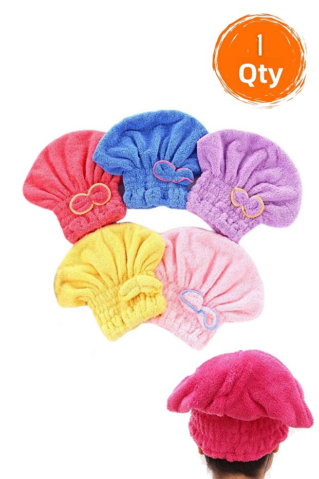 Hair Drying Towel 1Pcs Shower Cap Microfiber Wet Hair Fast Drying Head Towel Care