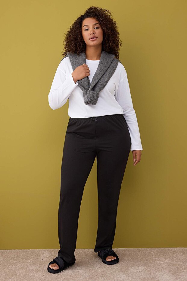 Szare, wielokolorowe spodnie piżamowe w zestawie 2 sztuki TBBAW26IA00003 - 5