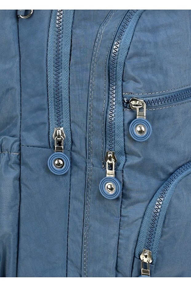 Luxury Patterned Medium Size Backpack with Monkey Keychain Gift - 3