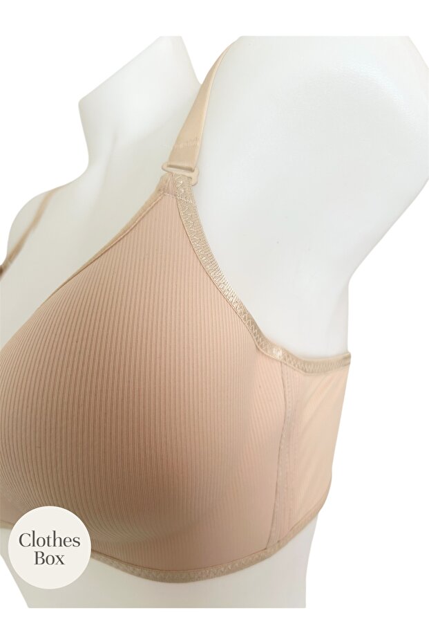 No Padding Empty Cap No Underwire Soft Bra - 4