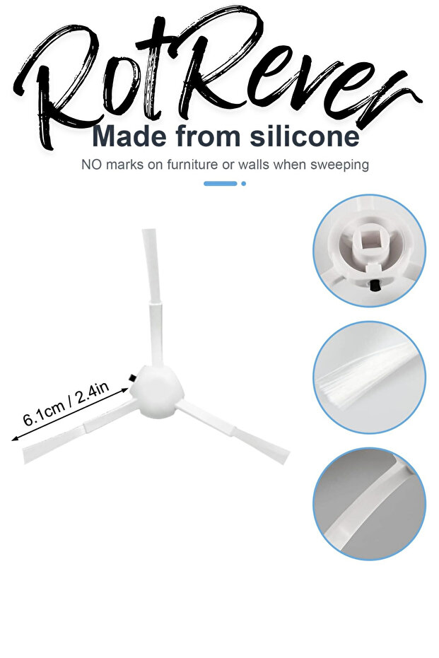 Dreame F9,Mijia 1C-Xiaomi Vacuum Mop 2C / 1C Uyumlu Filtre,Fırça,RotRever Bez Yedek Seti-6 Parça - 7