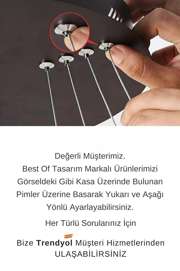 Modern Krom Sarkıt Kristal Taşlı Power Led Kumandalı 3 Renk Avize - 3