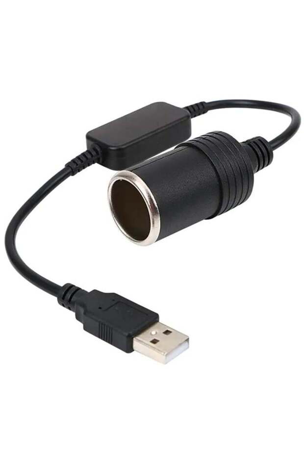 USB 2.0 5 VOLT - 2 AMPER TO 12 VOLT - 0.8 AMPER ÇAKMAK FİŞİ DİŞİ ÇEVİRİCİ - 8