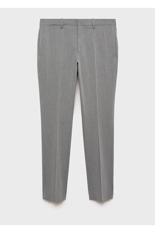 Süper slim fit streç kumaştan kumaş pantolon - 3