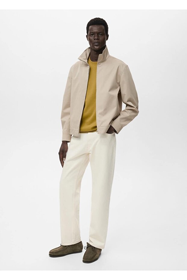 Fermuarlı pamuklu ceket - 2