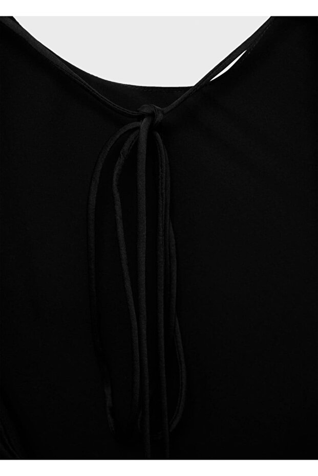 Saten asimetrik bluz - 6