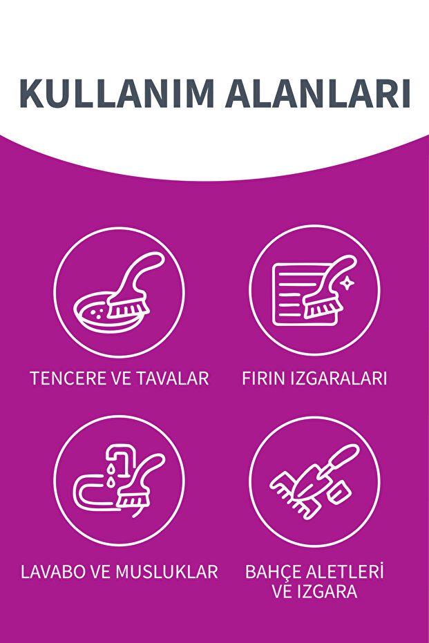 Saplı Ovma Teli Üçlü Set - 5