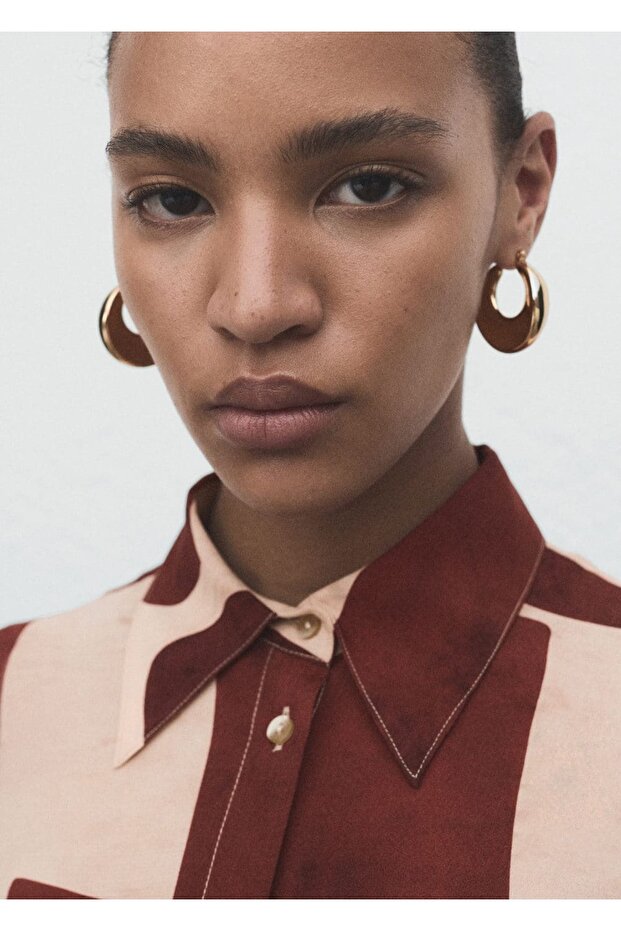 Geometrik desenli gömlek - 8