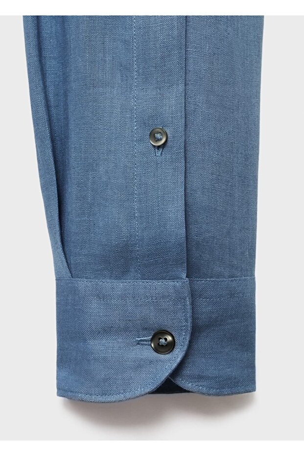 %100 keten gömlek - 8