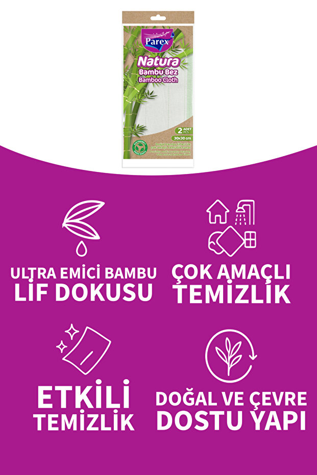 Bambu Bulaşık Bezi 2'Li - 3