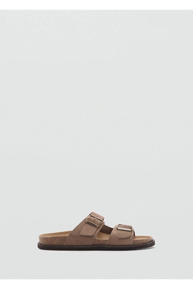 Tokalı deri sandalet - 3