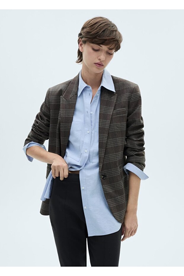 Cropped skinny pantolon - 6