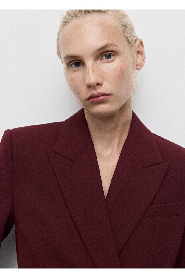 Kruvaze blazer ceket - 8